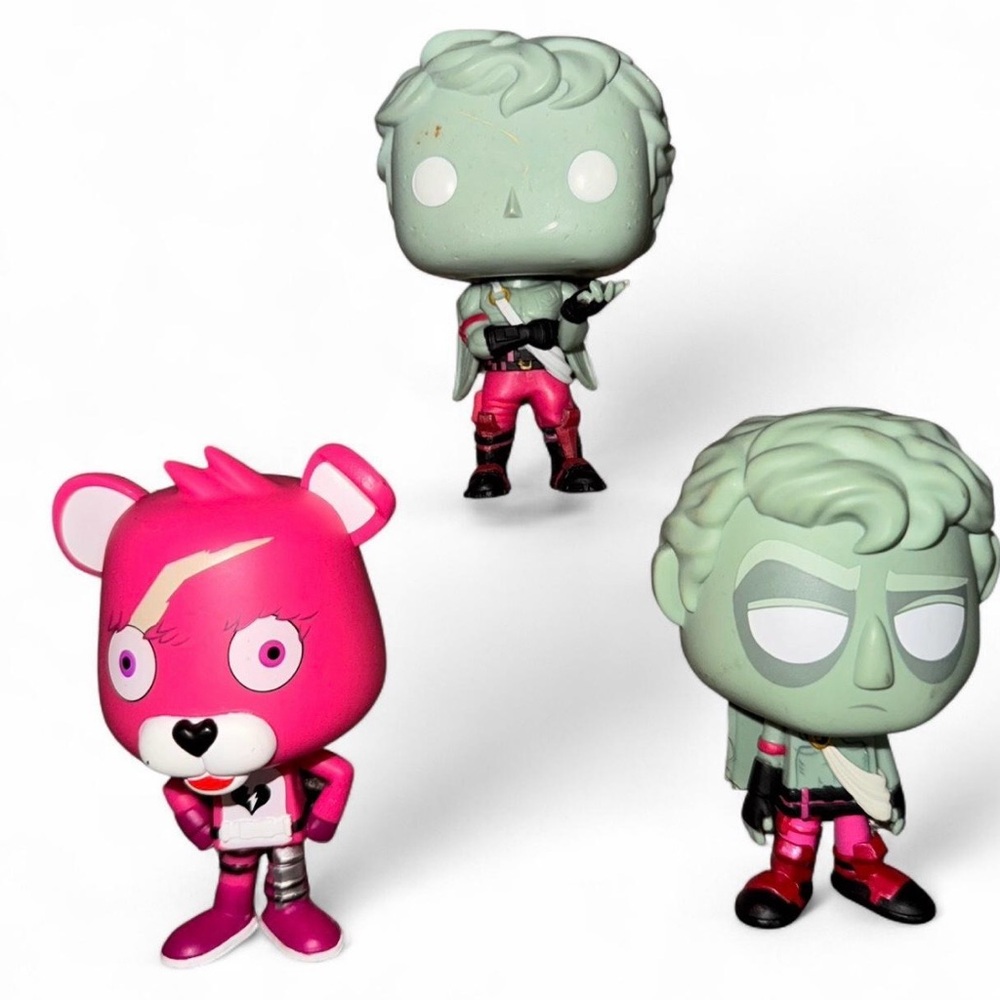 Fortnite Funko Pop! Figures - Pink Bear & Green Skulls Set